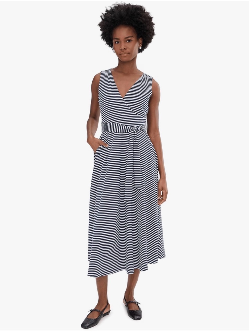 PACT Fit-and-Flare Easy V-Neck Dress • XXL • Organic Cotton